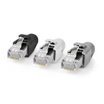 Nedis RJ45-liitin | RJ45 Pass Through | Kiinteä/juosteinen FTP CAT7 | Suora | Kullattu | 10 kpl | Polycarbonate | Harmaa / Musta / Valkoinen | Laatikko Nedis RJ45-liitin | RJ45 Pass Through | Kiinteä/juosteinen FTP CAT7 | Suora | Kullattu | 10 kpl | Polycarbonate | Harmaa / Musta / Valkoinen | Laatikko