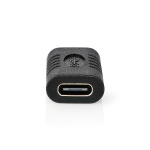 Nedis USB-C™ Sovitin | USB 3.2 Gen 2 | USB-C™ Naaras | USB-C™ Naaras | 4K@60Hz | 10 Gbps | Pyöreä | Niklattu | Musta | Kirjekuori Nedis USB-C™ Sovitin | USB 3.2 Gen 2 | USB-C™ Naaras | USB-C™ Naaras | 4K@60Hz | 10 Gbps | Pyöreä | Niklattu | Musta | Kirjekuori
