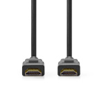 Nedis Ultra High Speed ​​HDMI ™ -kaapeli | HDMI™ liitin | HDMI™ liitin | 8K@60Hz | 48 Gbps | 5.00 m | Pyöreä | 6.7 mm | Musta | Kirjekuori