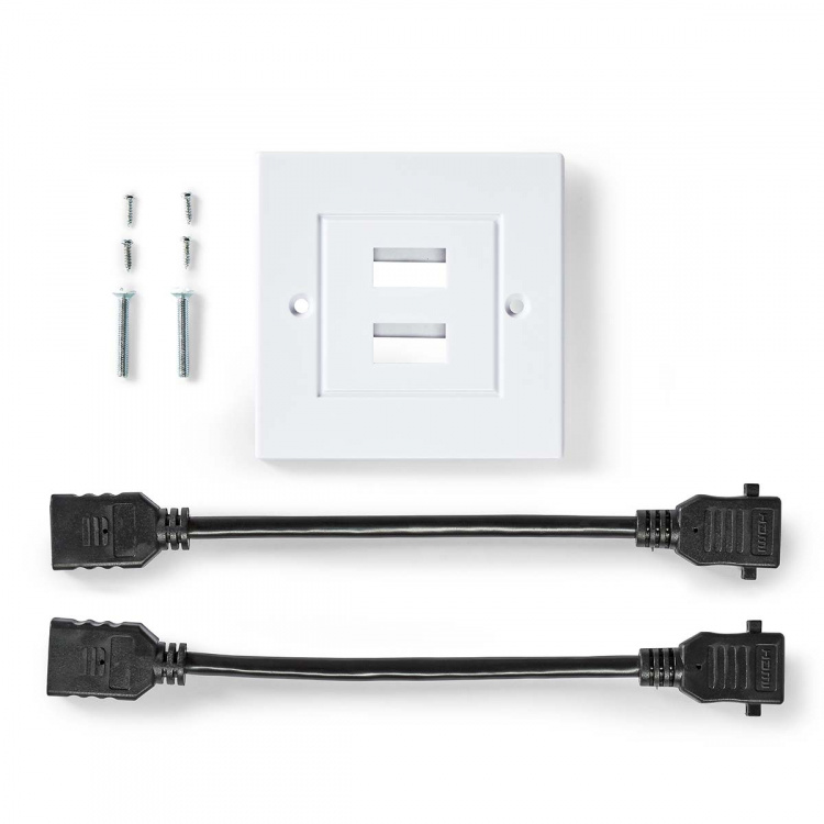 Nedis HDMI™ Seinärasia | 2x HDMI™ Female | 4K@60Hz | HDMI™ Ulostulo | Musta | 18 Gbps | Kullattu | Kirjekuori Nedis HDMI™ Seinärasia | 2x HDMI™ Female | 4K@60Hz | HDMI™ Ulostulo | Musta | 18 Gbps | Kullattu | Kirjekuori
