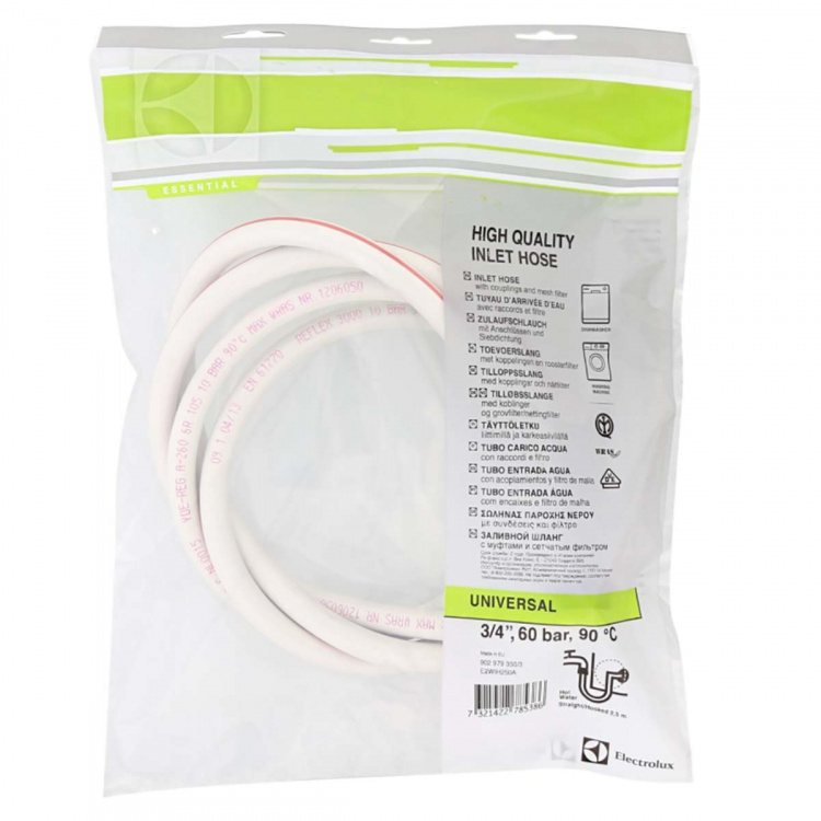 Electrolux E2WIH250A Tulovesiletku 3/4 \'\' Suora - 3/4 \'\' Kulma 10 bar 90 °C 2.50 m