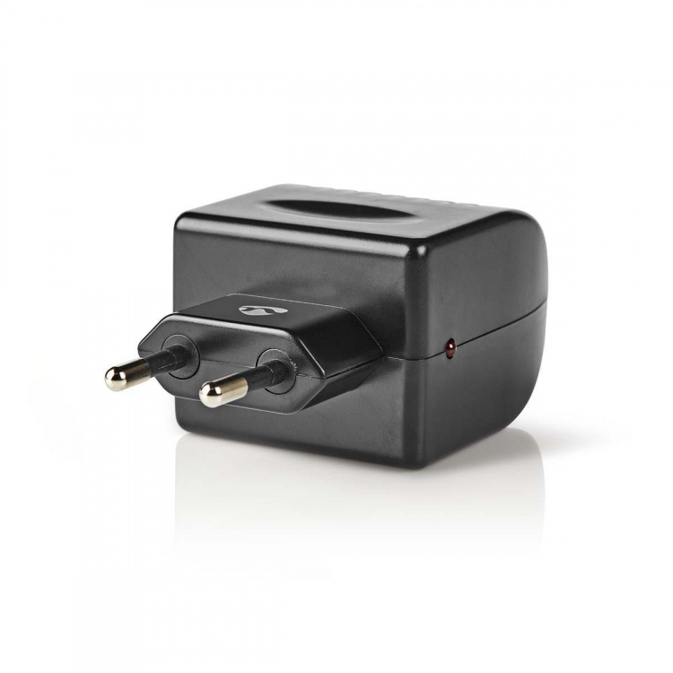 Nedis Virtapistoke Adapteri | Euro/Tyyppi C (CEE 7/16) | 100 - 240 V AC 50/60 Hz | 12 V DC | 6 W | Verkkovirtakäyttöinen | 0.3 A | Musta | Muovi