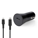 Nedis Autolaturi | 20 W | 1.67 / 2.22 / 3.0 A | Lähtöliitäntöjen määrä: 1 | Portin tyyppi: USB-C™ | Lightning 8-Pin (irrallinen) Kaapeli | 1.00 m | Automaattinen Jännitteen Valinta Nedis Autolaturi | 20 W | 1.67 / 2.22 / 3.0 A | Lähtöliitäntöjen määrä: 1 | Portin tyyppi: USB-C™ | Lightning 8-Pin (irrallinen) Kaapeli | 1.00 m | Automaattinen Jännitteen Valinta
