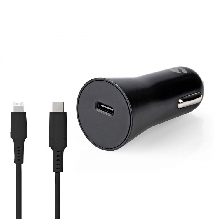 Nedis Autolaturi | 20 W | 1.67 / 2.22 / 3.0 A | Lähtöliitäntöjen määrä: 1 | Portin tyyppi: USB-C™ | Lightning 8-Pin (irrallinen) Kaapeli | 1.00 m | Automaattinen Jännitteen Valinta Nedis Autolaturi | 20 W | 1.67 / 2.22 / 3.0 A | Lähtöliitäntöjen määrä: 1 | Portin tyyppi: USB-C™ | Lightning 8-Pin (irrallinen) Kaapeli | 1.00 m | Automaattinen Jännitteen Valinta