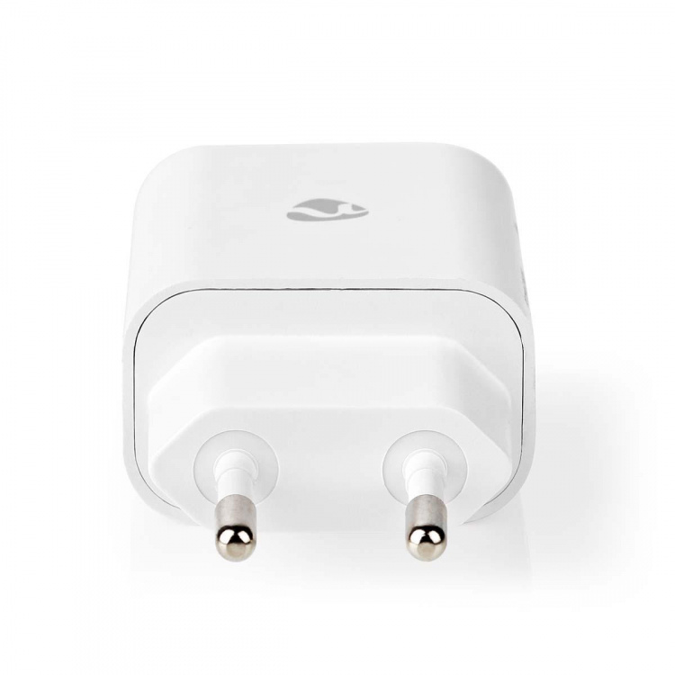 Nedis Seinälaturi | 20 W | PD3.0 20W | Pikalataus-toiminto | 1.67 A / 2.22 A / 3.0 A | Lähtöliitäntöjen määrä: 1 | USB-C™ | Lightning 8-Pin (irrallinen) Kaapeli | 1.00 m | Automaattinen Jännitteen Valinta | Valkoinen