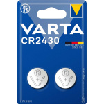 Varta Litiumnappiparisto CR2430 | 3 V DC | 290 mAh | 2 - Läpipainopakkaus | Hopea Varta Litiumnappiparisto CR2430 | 3 V DC | 290 mAh | 2 - Läpipainopakkaus | Hopea