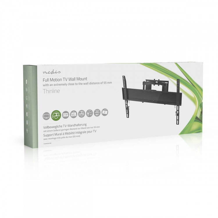 Nedis Täysin Säädettävä TV-Seinäteline | 37 - 80  Nedis Täysin Säädettävä TV-Seinäteline | 37 - 80