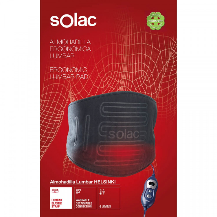 SOLAC Ergonominen Lämpötyyny Helsinki Lumbar SOLAC Ergonominen Lämpötyyny Helsinki Lumbar