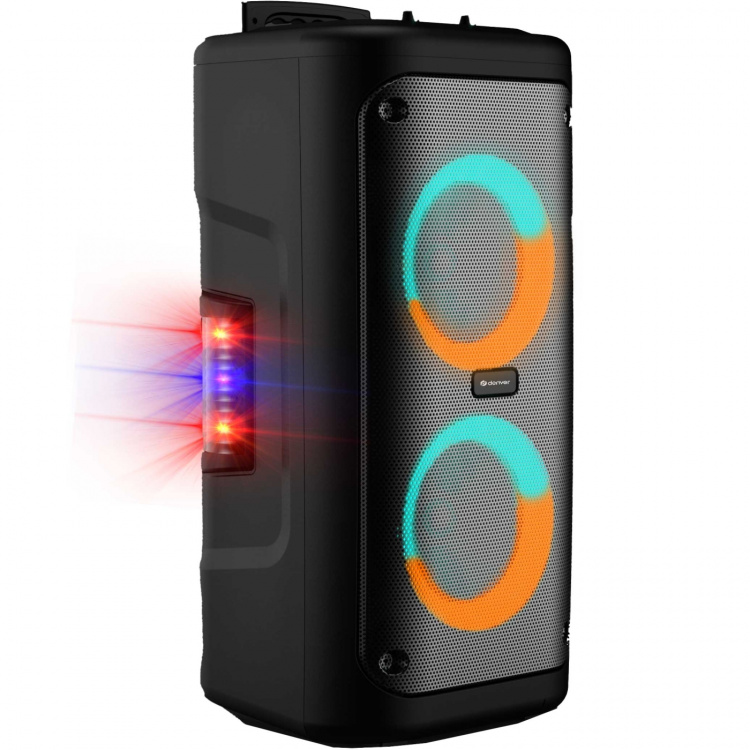 Denver Portabel kraftfull högtalare med LED-ljus