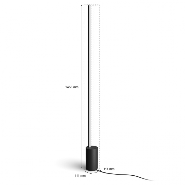 Philips Hue Gradient Signe Golvlampa Wh/Color Svart