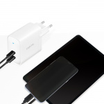 LogiLink USB-laddare 2 x USB-C PD 40W G LogiLink USB-laddare 2 x USB-C PD 40W G
