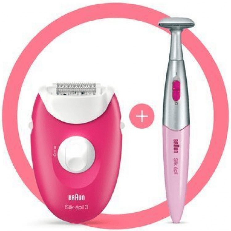 Braun Epilator Silk-Epil 3 420 Ruby
