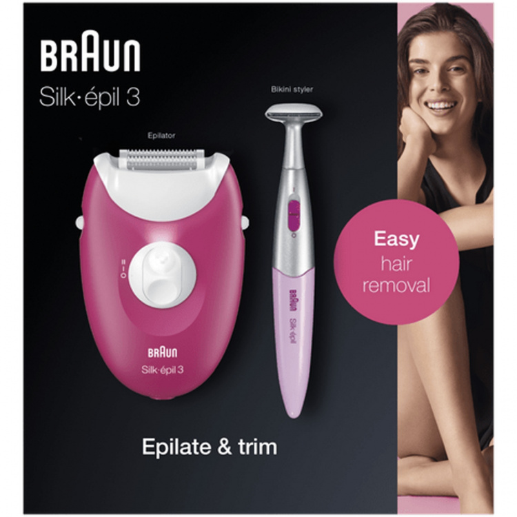 Braun Epilator Silk-Epil 3 420 Ruby
