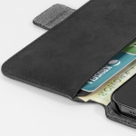 Krusell Nahka Puhelin Lompakko iPhone 13 Pro Max Musta