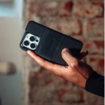 Krusell Nahka Puhelin Lompakko iPhone 13 Pro Max Musta