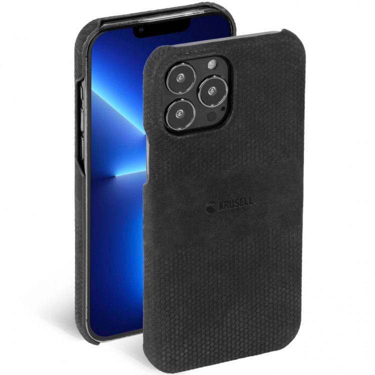 Krusell Nahkakotelo iPhone 13 Pro Musta Krusell Nahkakotelo iPhone 13 Pro Musta
