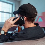 Krusell Nahkakotelo iPhone 13 Pro Max Musta