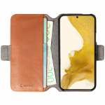 Krusell Nahka Puhelin lompakko Galaxy S22 Cognac Krusell Nahka Puhelin lompakko Galaxy S22 Cognac