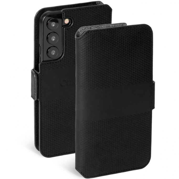 Krusell Nahka Puhelin lompakko Galaxy S22 Musta Krusell Nahka Puhelin lompakko Galaxy S22 Musta