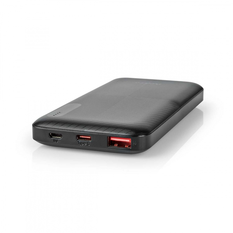 Nedis Virtapankki | 10000 mAh | 1.5 / 2.0 / 3.0 A | Lähtöliitäntöjen määrä: 2 | Lähtöliitäntä: 1x USB-A / 1x USB-C™ | Sisääntulon liitäntä: 1x Micro USB / 1x USB-C™ | PD2.0 18W | Litium-Polymeeri Nedis Virtapankki | 10000 mAh | 1.5 / 2.0 / 3.0 A | Lähtöliitäntöjen määrä: 2 | Lähtöliitäntä: 1x USB-A / 1x USB-C™ | Sisääntulon liitäntä: 1x Micro USB / 1x USB-C™ | PD2.0 18W | Litium-Polymeeri