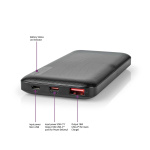 Nedis Virtapankki | 10000 mAh | 1.5 / 2.0 / 3.0 A | Lähtöliitäntöjen määrä: 2 | Lähtöliitäntä: 1x USB-A / 1x USB-C™ | Sisääntulon liitäntä: 1x Micro USB / 1x USB-C™ | PD2.0 18W | Litium-Polymeeri Nedis Virtapankki | 10000 mAh | 1.5 / 2.0 / 3.0 A | Lähtöliitäntöjen määrä: 2 | Lähtöliitäntä: 1x USB-A / 1x USB-C™ | Sisääntulon liitäntä: 1x Micro USB / 1x USB-C™ | PD2.0 18W | Litium-Polymeeri