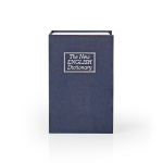 Nedis Holvi | Kirjan Näköinen Turvasäilö | Näppäinlukko | Sisäkäyttöön | Pieni | Sisätilavuus: 0.86 l | 2 avainta | Hopea / Sininen