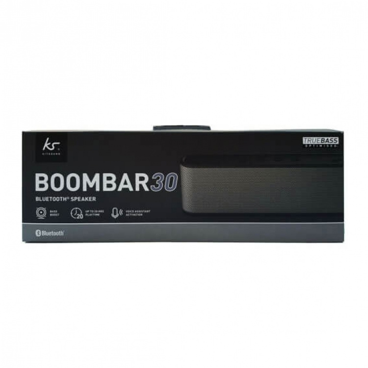 KITSOUND Speaker BOOMBAR 30 Bluetooth Black/Gunmetal
