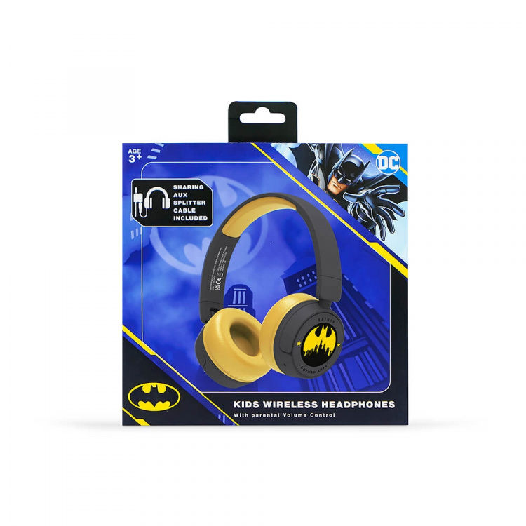 BATMAN Headphone On-Ear Junior Wireless 85dB/95dB Sharing Aux