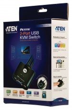 Aten CS22U 2-Väylä KVM Switch Musta