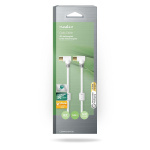 Nedis Koaksiaalikaapeli | IEC (Coax) Uros | IEC (Coax) Naaras | Kullattu | 100 dB | 75 Ohm | Tuplasuojattu | 5.00 m | Pyöreä | PVC | Valkoinen | Laatikko