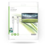 Nedis Koaksiaalikaapeli | IEC (Coax) Uros | IEC (Coax) Naaras | Niklattu | 90 dB | 75 Ohm | Tuplasuojattu | 25.0 m | Pyöreä | PVC | Valkoinen | Kirjekuori