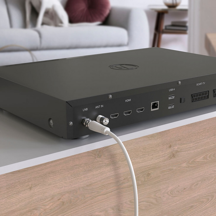 Hama Antenna Cable SAT 90dB F-F White 3.0m Hama Antenna Cable SAT 90dB F-F White 3.0m