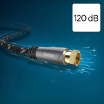 Hama Antenna Cable SAT 120dB F-F Black/Grey 5.0m Hama Antenna Cable SAT 120dB F-F Black/Grey 5.0m