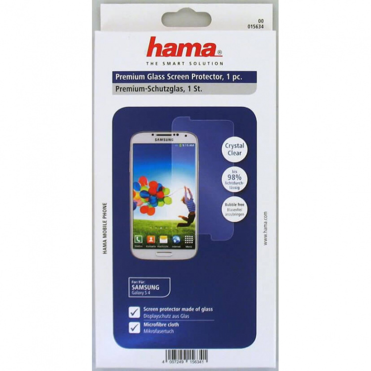 Hama Samsung S4 Näytön Suoja Karkaistu Lasi