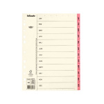 ESSELTE Register Servo A4/Jan-Dec Pinkki