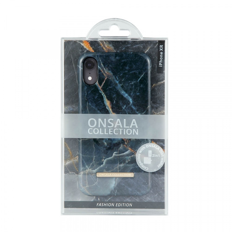 Onsala COLLECTION Suojakuori Shine Grey Marble iPhoneXR Onsala COLLECTION Suojakuori Shine Grey Marble iPhoneXR