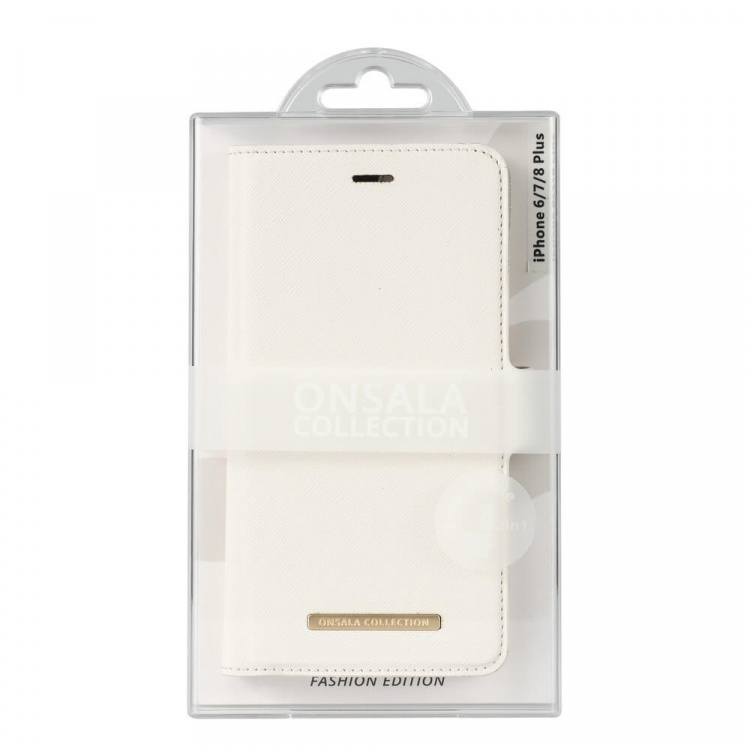 Onsala COLLECTION Lompakko Saffiano White iPhone6/7/8 Plus Onsala COLLECTION Lompakko Saffiano White iPhone6/7/8 Plus