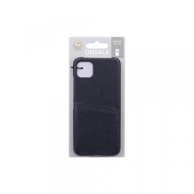 Onsala Mobilecover Black with Cardpocket Samsung A22 5G Onsala Mobilecover Black with Cardpocket Samsung A22 5G