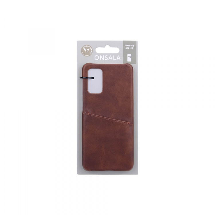 Onsala Mobilecover Brown with Cardpocket Samsung A32 5G
