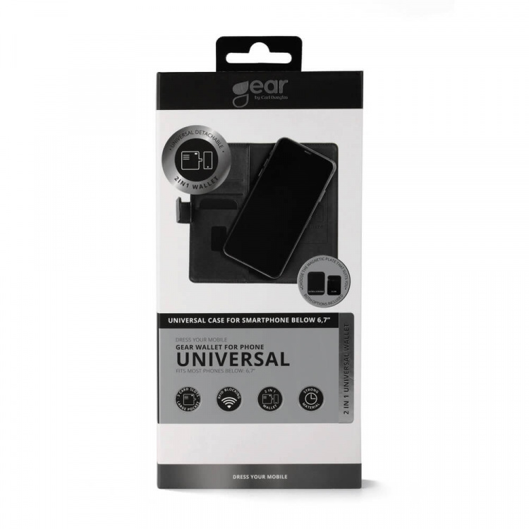 Gear Lompakko Liima/Magneetti Musta - Universal