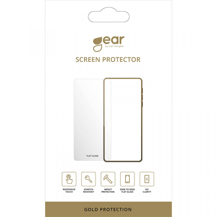 GEAR Glass Prot. Flat Case Friendly 2.5D GOLD Samsung Xcover Pro