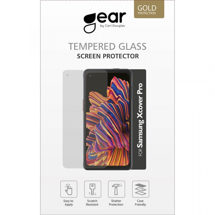 Gear Näytönsuojus 2.5D Gold Case Friendly - Samsung XCover Pro Gear Näytönsuojus 2.5D Gold Case Friendly - Samsung XCover Pro