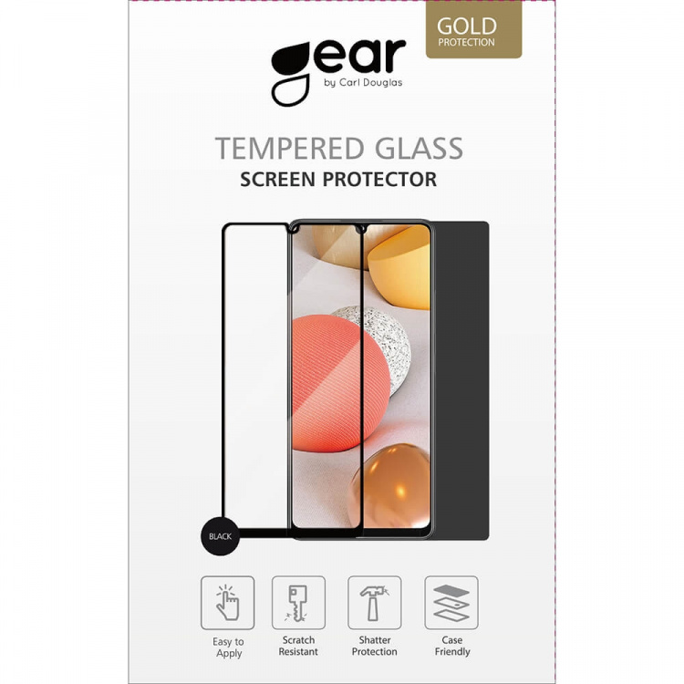 GEAR Glass Prot. Flat Case Friendly 2.5D GOLD Samsung A12/A32 5G GEAR Glass Prot. Flat Case Friendly 2.5D GOLD Samsung A12/A32 5G