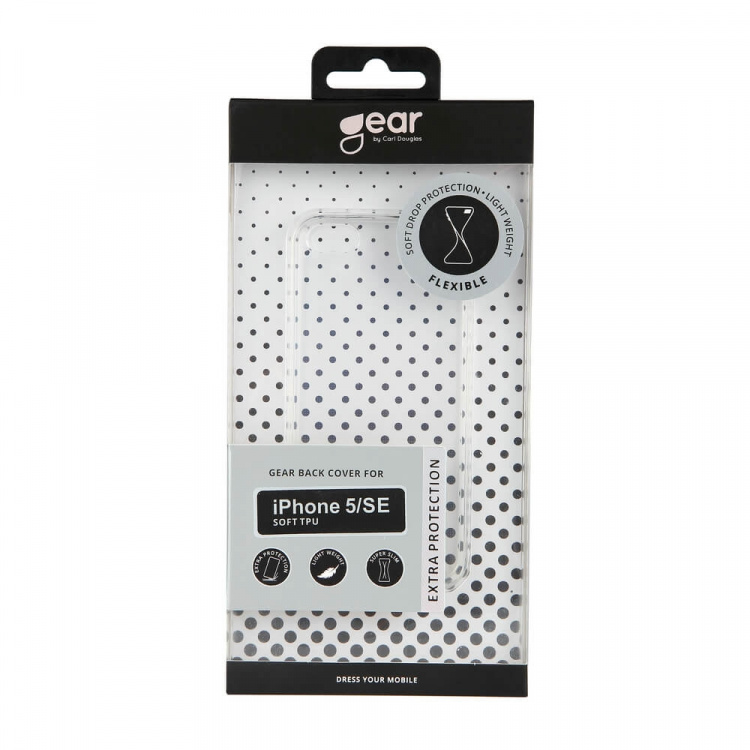 Gear Suojakuori TPU Läpinäkyvä - iPhone 5/SE