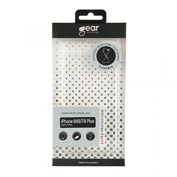 Gear Suojakuori TPU Läpinäkyvä - iPhone 6/7/8 Plus