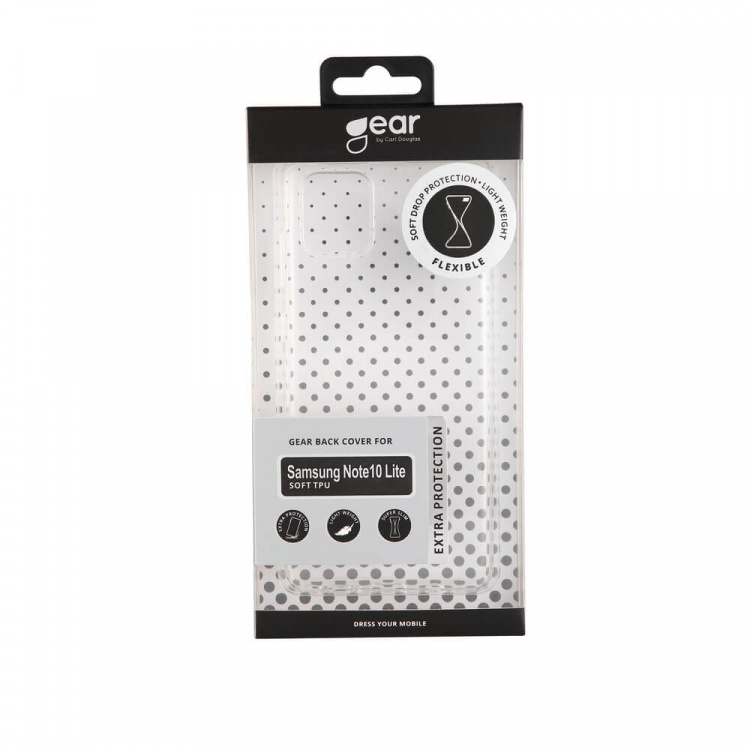 Gear Suojakuori TPU Läpinäkyvä - Samsung Note10 Lite
