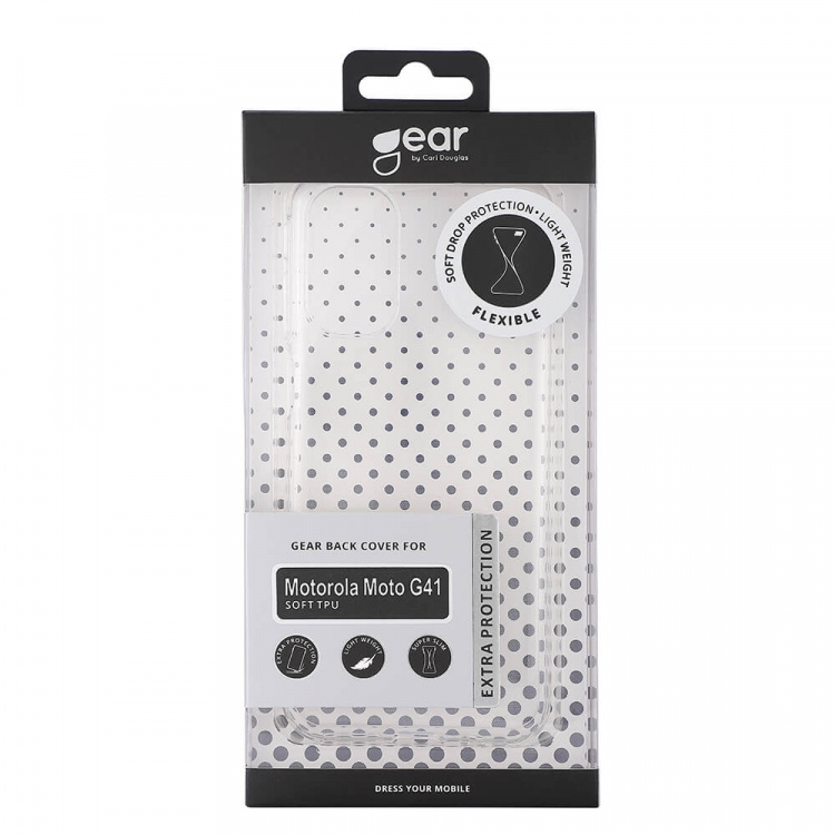 Gear Suojakuori TPU Läpinäkyvä - Motorola Moto G41