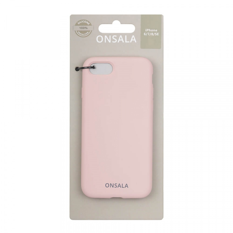Onsala Suojakuori Silikooni Sand Pink - iPhone 6/7/8/SE