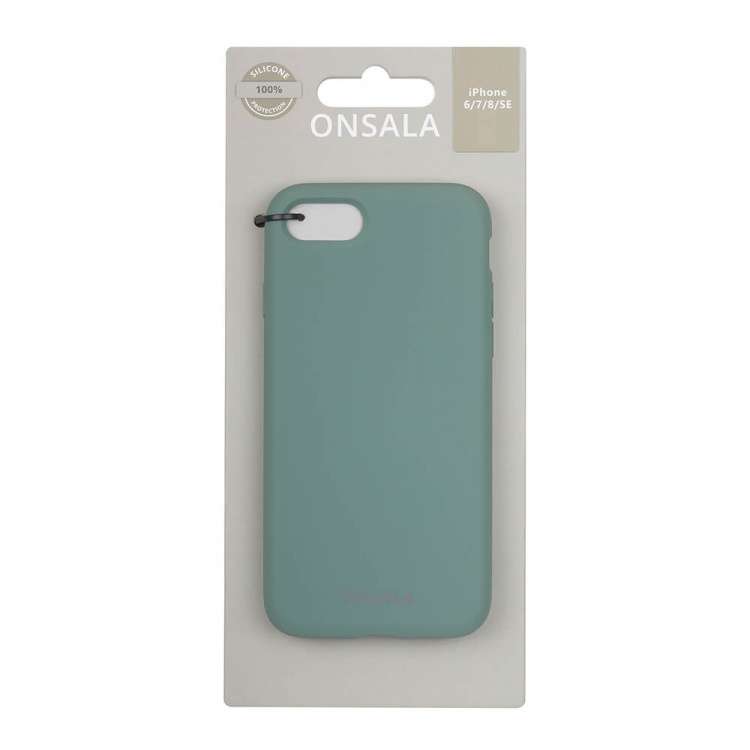 Onsala Suojakuori Silikooni Pine Green - iPhone 6/7/8/SE