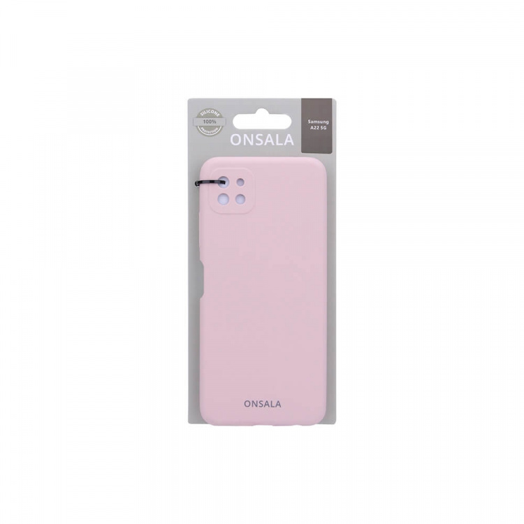 Onsala Suojakuori Silikooni Sand Pink - Samsung A22 5G Onsala Suojakuori Silikooni Sand Pink - Samsung A22 5G